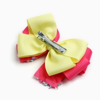 Выпускной. Бант для волос на заколке, 12.5 см, Кошечка Мари