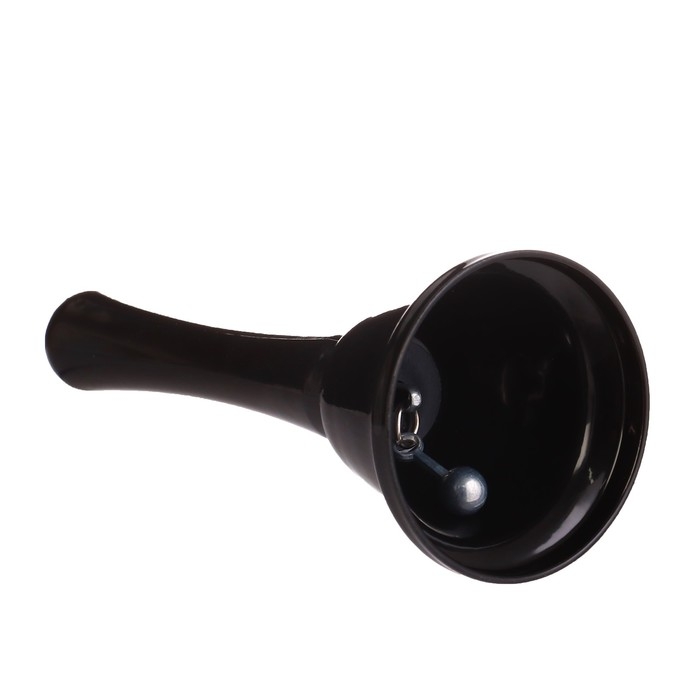 Колокольчик настольный, черный, 12.5 х 5.2 см