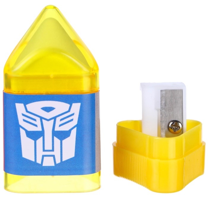 Точилка с ластиком, пластиковая, Трансформеры Точилка с ластиком, пластиковая, Трансформеры
