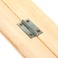 Песочница деревянная, с крышкой, 150 &times; 140 &times; 18 см, без покраски, лавочки (2 шт.), Greengo