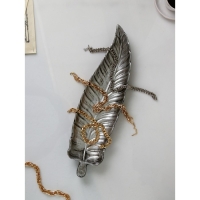 Органайзер &laquo;Лист&raquo;, полистоун, цвет серебро