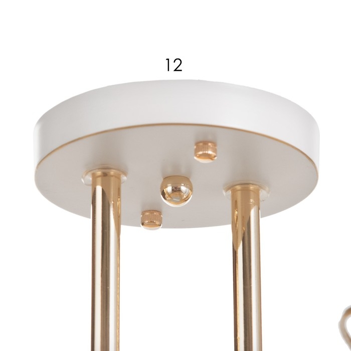 Люстра потолочная Жаклин 2хE27 40Вт Белый, золото Люстра потолочная Жаклин 2хE27 40Вт Белый, золото