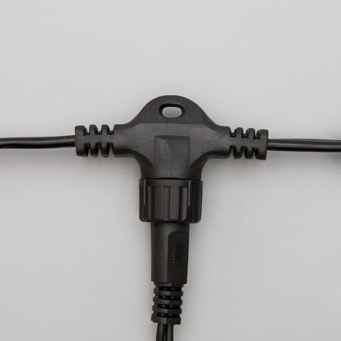 Гирлянда &laquo;Занавес&raquo; 2 &times; 1.5 м, IP65, УМС, тёмная нить, 360 LED, свечение тёплое белое, 220 В