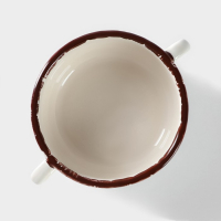 Бульонница фарфоровая Antica perla, 300 мл, d=11,5 см, цвет белый