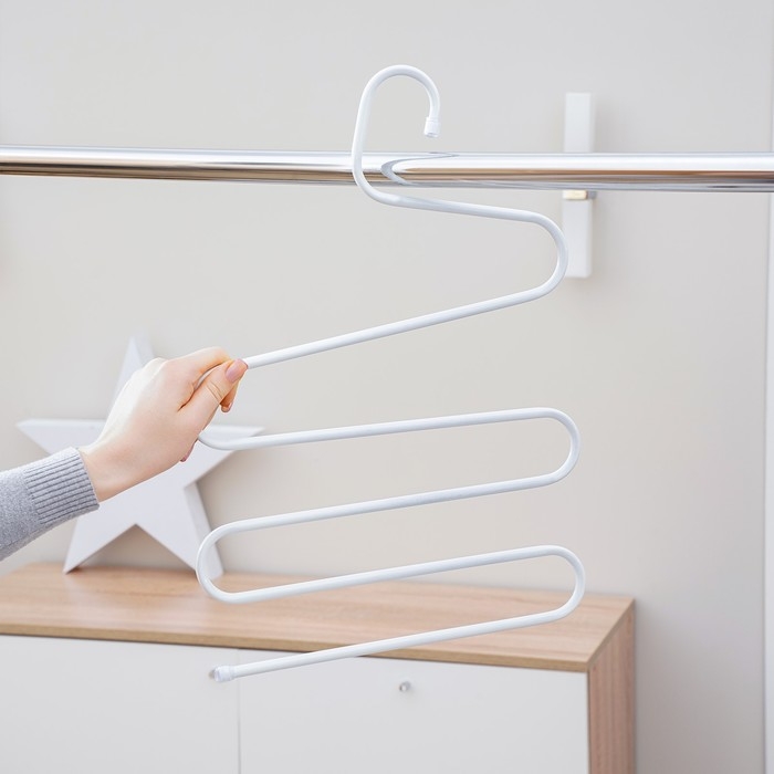 Вешалка для брюк и юбок &laquo;Змейка&raquo;, 29,5&times;35 см, цвет МИКС