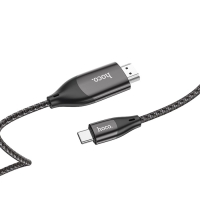 Кабель Hoco UA16 Type-C - HDMI, 4K, 2 м, для устройств с USB-C 3.1 (DisplayPort Alt Mode) Кабель Hoco UA16 Type-C - HDMI, 4K, 2 м, для устройств с USB-C 3.1 (DisplayPort Alt Mode)