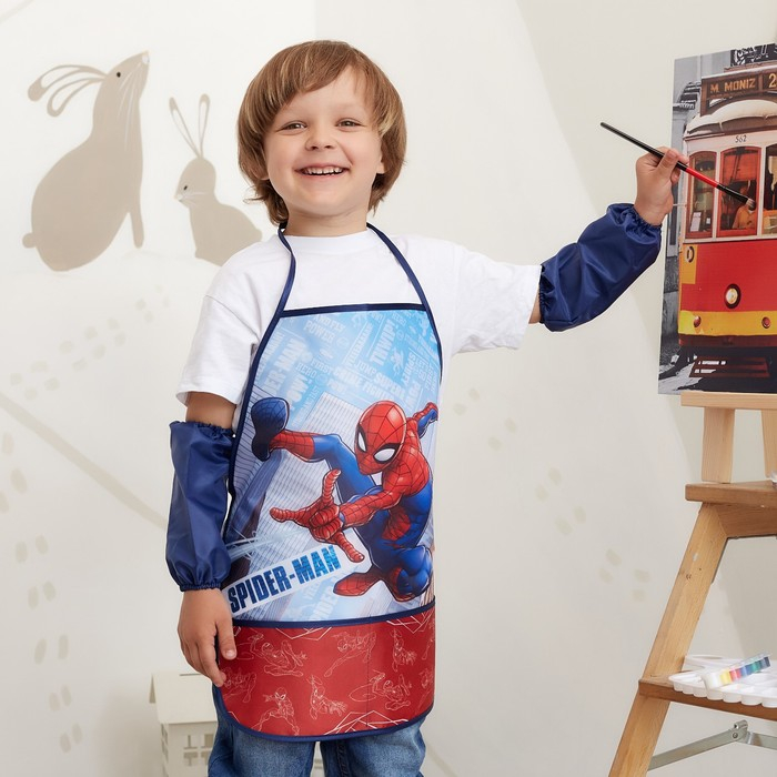 Фартук с нарукавниками детский &laquo;Человек-Паук&raquo;, 49 х 39 см