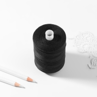 Нитки 45ЛЛ, 2500 м, цвет чёрный №6818 Нитки 45ЛЛ, 2500 м, цвет чёрный №6818