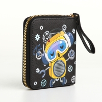 Кошелёк на молнии, цвет чёрный Кошелёк на молнии, цвет чёрный