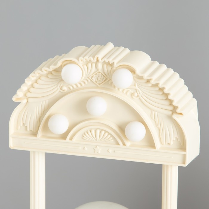 Ночник музыкальный "Снежный шар" 5хLED от батареек 3ААА бежевый 6,5х11х21см RISALUX