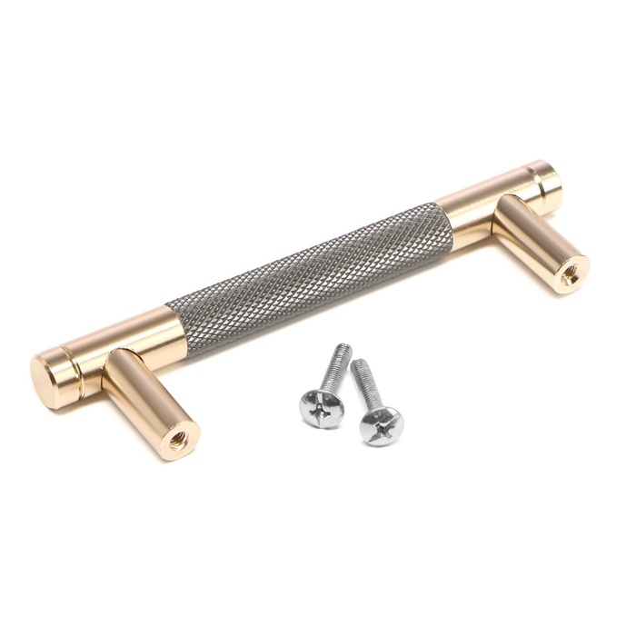 Ручка-рейлинг CAPPIO CRYSTAL, м/о 96 мм, цвет золото/серый