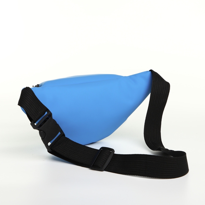 Сумка поясная на молнии, цвет синий