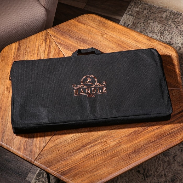 Нарды ручной работы Нарды ручной работы "Медведь", 60х30 см, с шахматным полем, массив ореха, Армения