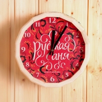 Часы банные бочонок "Русская Баня" Часы банные бочонок "Русская Баня"