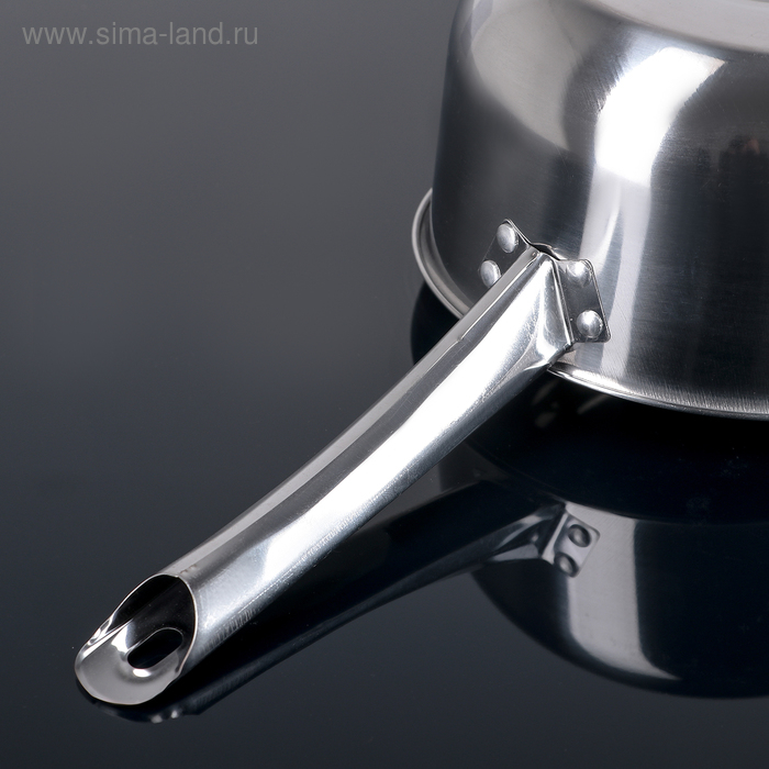 Ковш из нержавеющей стали &laquo;Гретель&raquo;, 1,75 л, 17&times;9 см, металлическая ручка, цвет серебряный