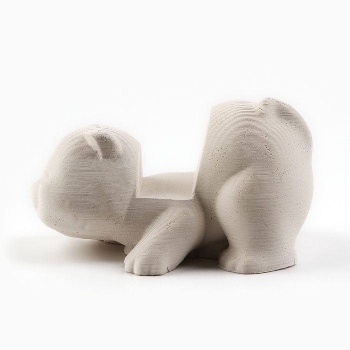 Подставка для телефона &laquo;Котик&raquo;, белая, 6,5 х 5 см