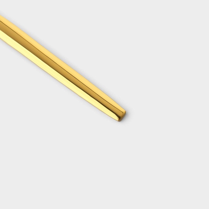 Набор чайных ложек из нержавеющей стали Magistro &laquo;Блинк&raquo;, длина 14,5 см, 6 шт, цвет золото