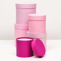 Набор шляпных коробок 5 в 1 «Феерия», 23 х 23 — 15 х 15 см Набор шляпных коробок 5 в 1 «Феерия», 23 х 23 — 15 х 15 см