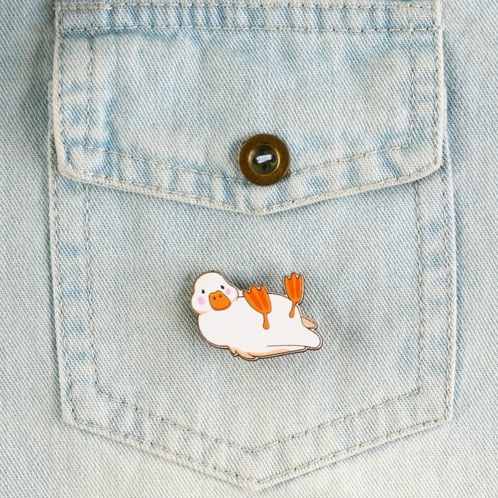 Значок деревянный &laquo;Кря&raquo;, серия мемы , 3,3 х 2,3 см