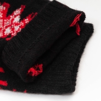 Носки женские шерстяные &laquo;Олень&raquo;, цвет чёрный, размер 36-40