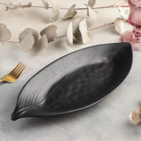 Блюдо &laquo;Чёрный Восток&raquo;, 37&times;15,5&times;3,8 см, цвет чёрный