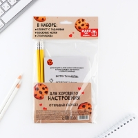 Подарочный набор блокнот А6, карандаши (2 шт.) и восковые мелки (4 шт.) &laquo;Енотик&raquo;