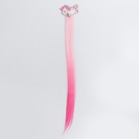 Локон накладной «Единорог», прямой волос, на заколке, 40 см, цвет МИКС Локон накладной «Единорог», прямой волос, на заколке, 40 см, цвет МИКС