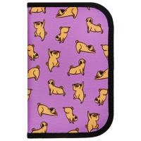 Пенал 1 секция, 130 х 210 х 40 мм, 2 откидные планки, тканевый, Calligrata TOP, Content "Бульдожки" Пенал 1 секция, 130 х 210 х 40 мм, 2 откидные планки, тканевый, Calligrata TOP, Content "Бульдожки"