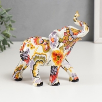 Сувенир полистоун "Слон - буйство красок" МИКС 14х16х5,5 см