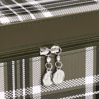 Шкатулка кожзам с зеркалом "Клетка. Зелёный" набор 3 шт 18х10х12,5 21х13х15,5 23х15х18,5 см Шкатулка кожзам с зеркалом "Клетка. Зелёный" набор 3 шт 18х10х12,5 21х13х15,5 23х15х18,5 см