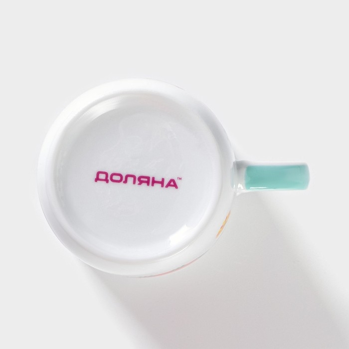 Набор детской посуды из керамики Доляна &laquo;Совушки&raquo;, 3 предмета: кружка 230 мл, миска 400 мл, тарелка d=18 см, цвет белый