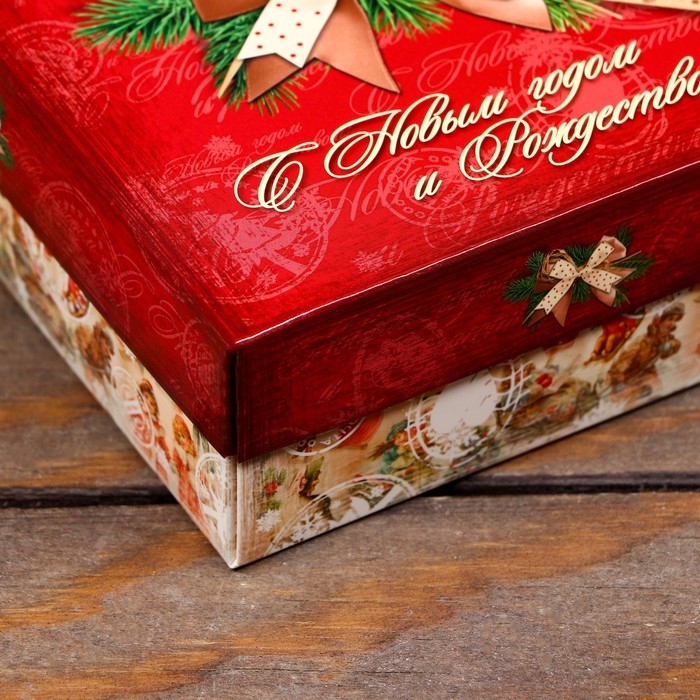 Подарочная коробка Подарочная коробка "Новогодние истории", 16,5 х 12,5 х 5,2 см