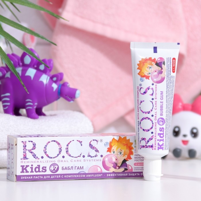 Зубная паста R.O.C.S. &laquo;Бабл Гам&raquo;, для детей, 45 г