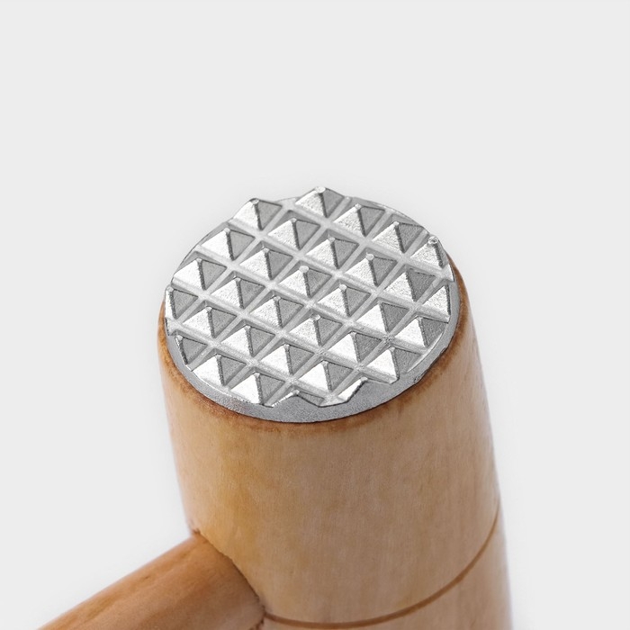 Молоток для мяса Доляна &laquo;Русская душа&raquo;, 26&times;9,5 см, цвет бежевый