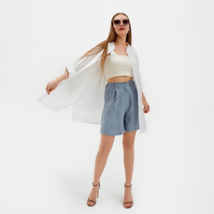 Рубашка женская MINAKU: Casual collection цвет молочный, р-р 42