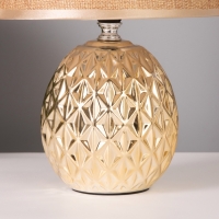 Лампа настольная "Клео" 40Вт Е14 золото 19х19х27см