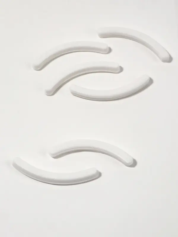 Сменные резинки к щипцам для ресниц, набор - 6 шт., белые