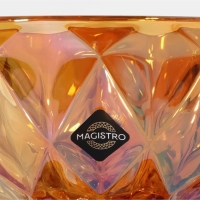 Креманка стеклянная Magistro &laquo;Круиз&raquo;, 350 мл, d=12 см, цвет янтарный