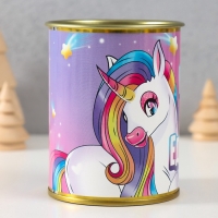 Подарочные носки с принтом в банке &laquo;Для единорожки&raquo;, (внутри носки женские)