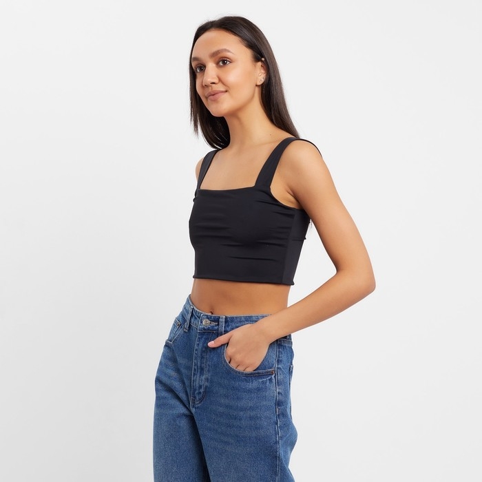 Топ женский MINAKU: Basic line цвет черный, р-р 40