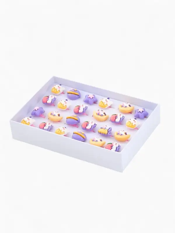 Кольцо &laquo;Выбражулька&raquo; единороги с космосе, форма МИКС, цветное, безразмерное