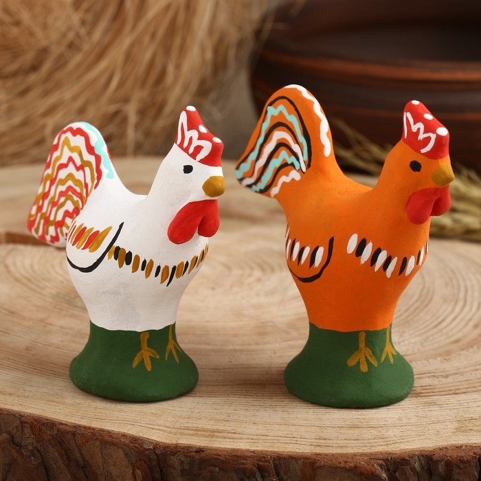 Сувенир &laquo;Петух&raquo;, каргопольская игрушка, микс