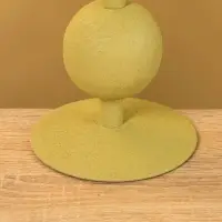 Подсвечник на 1 свечу "Олива" с 2 сферами 8,5х8,5х18 см