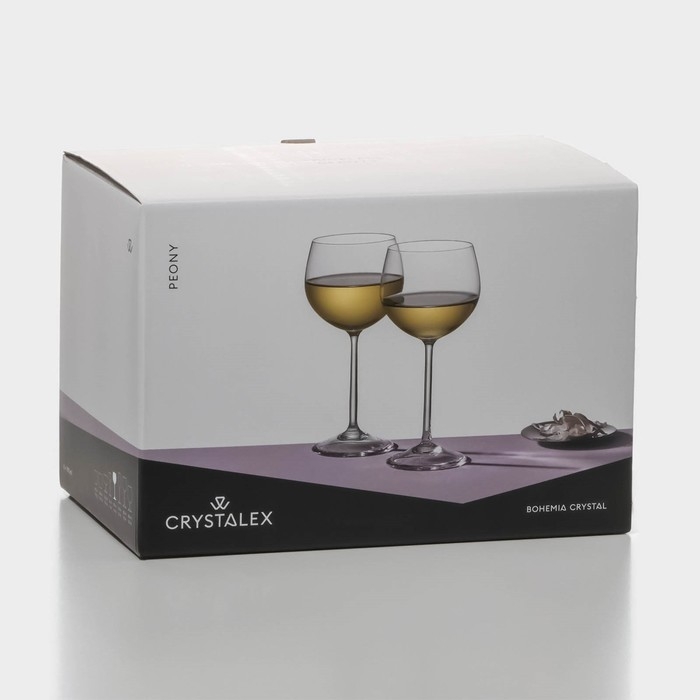 Набор стеклянных бокалов для вина «Пион», 190 мл, 6 шт Набор стеклянных бокалов для вина «Пион», 190 мл, 6 шт