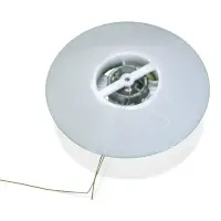 Садовый светильник для водоемов 28 х 28 х 9  см на солнечной бат-е "Лотос" бел N011