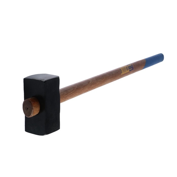 Кувалда кованая ТУНДРА, удлиненная деревянная рукоятка, 5 кг