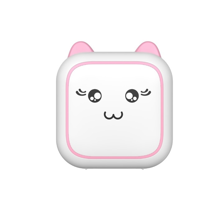 Мини-принтер LPR-19, кабель Туре-С, Кот розово-белый Мини-принтер LPR-19, кабель Туре-С, Кот розово-белый