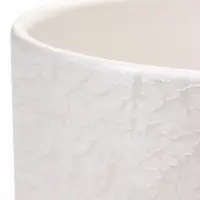 Горшок цветочный с поддоном 3 л, d18/h15,5 см белый керамика, "Перл" (М)