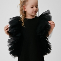 Платье нарядное детское MINAKU: PartyDress цвет чёрный, рост 110 Платье нарядное детское MINAKU: PartyDress цвет чёрный, рост 110