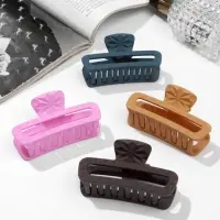 Краб для волос &laquo;Матовый&raquo;, узор прямой, 7.5 см, микс